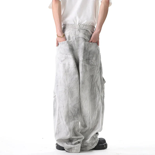 Original Lowkey Flex Rinse Tie Dyed Relaxed Denim alternatif görünüm