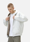 Americana Stitch Zip Boxy Hood