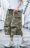 Straight & Sleek Woodland Tactical Utility Denim Shorts