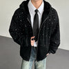 Diamond Fur Patchwork Hood