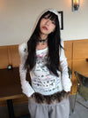 Millennium Shadow-Print Print Hooded T-Shirt