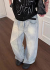 Aesthetic Urban Beat Bell Leg Denim