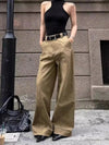 Easy Sleek Classic Khaki Bell Leg Denim