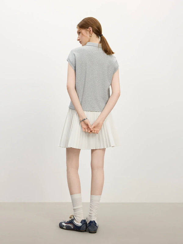 Women Youthful Heat-Wave Sporty Linen Blend T-Shirt alternatif görünüm