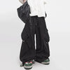 Faded Detail Stretch Waist Street Pants