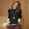 Cozy Winter Stripe Mosaic Long Sleeve T-Shirt