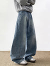 Western Style Blue Urban Beat Bell Leg Denim