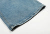 Durable Faded Relaxed Bell Leg Denim