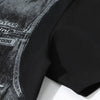 Aged Designed Denim Tank T-Shirt