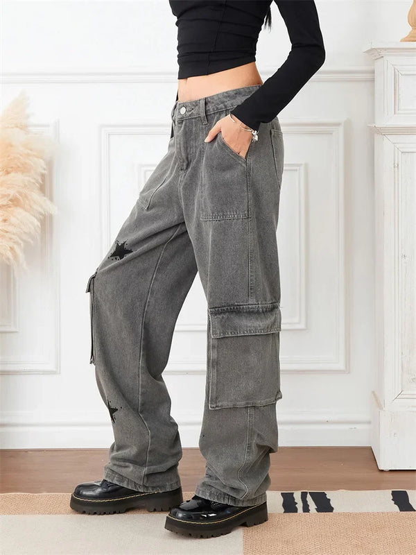 Dark Star Graphic Denim Street Pants alternatif görünüm