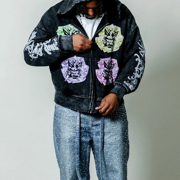 Throwback Baggy Men's Sweatshirt alternatif görünüm