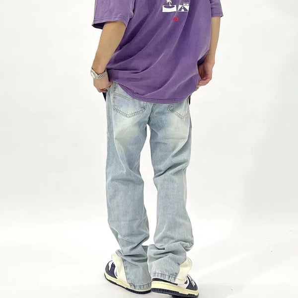 Classic Rinse Mosaic Relaxed Bell Denim alternatif görünüm