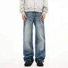 Lightning Pattern Bell Leg Denim Trousers