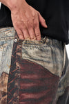 Heritage Faded 3D Printed Relaxed Denim