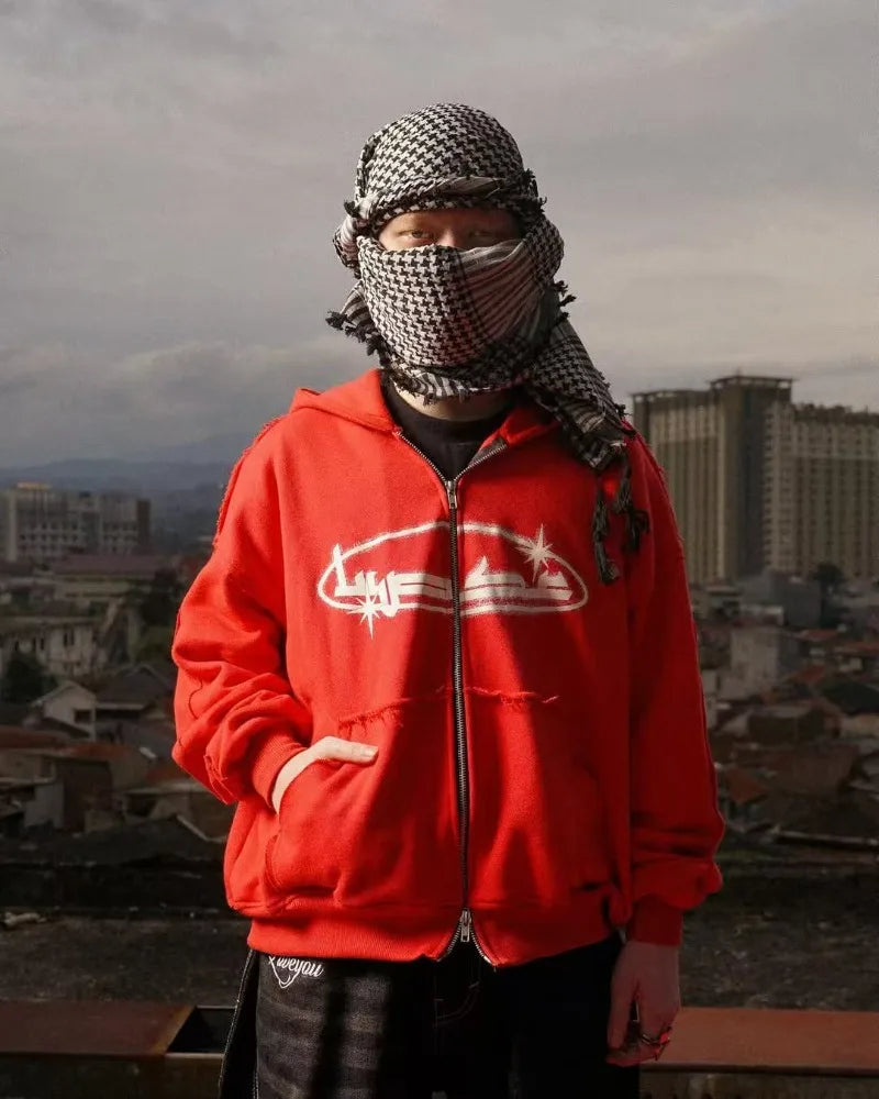 Rebel Zip Vintage Hoodie