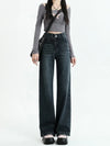 Heritage Black Relaxed High-Rise Slim Denim