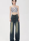 Women Streetware High-Rise Bell Leg Denim