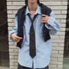 Tokyo-Inspired Relaxed Oversized Woven Top