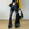 Heritage Black Classic Bell Leg Denim