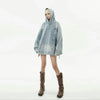 Casual Classic Faded Denim Sweatshirt