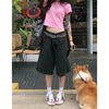 Stars High-Rise Slim Denim Shorts