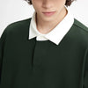 Placket Sport-Collar Clean-Tone Color T-Shirt