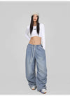 Blue Loose Dance Trousers