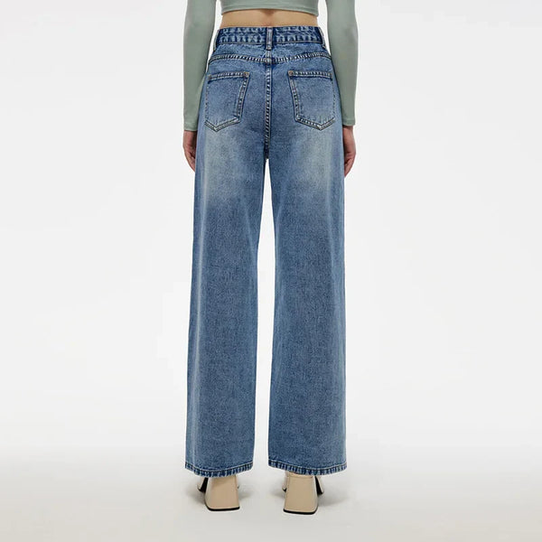 Elevated Comfort Fleece Rinse Classic Denim alternatif görünüm