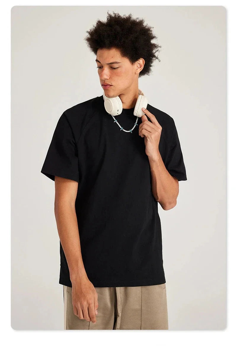 Laid-Back Old School Faded-Wash T-Shirt