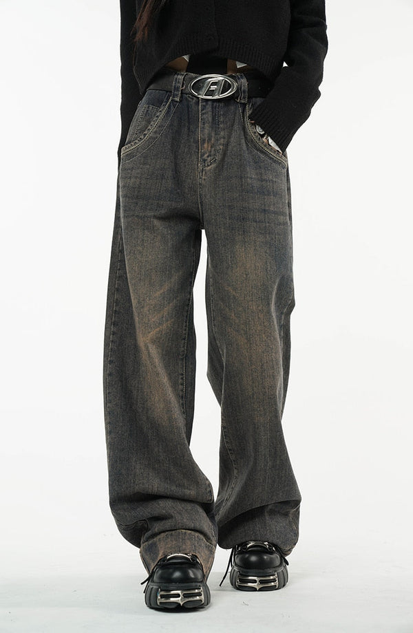 Rust High-Rise Denim alternatif görünüm