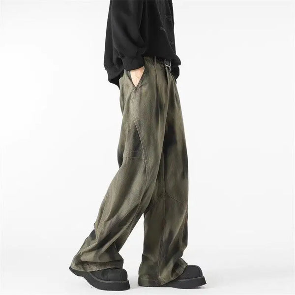 Faded Batik Denim Bell-Leg Denim alternatif görünüm