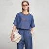 Minimalist Sewn-Detail Laid-Back Slim Colorblocked T-Shirt