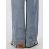 Chic Oversized Blue Bell Leg Relaxed Denim