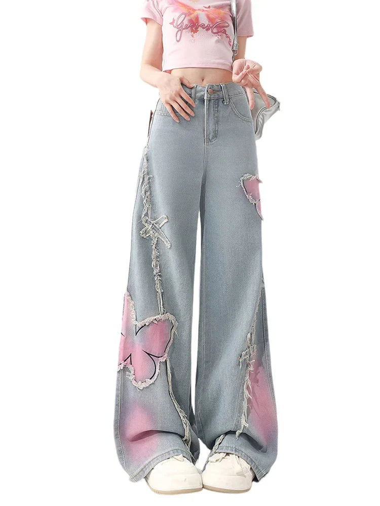 2000s Butterfly Edge Faded Denim