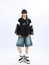 Yıldız Baskılı Oversize Sweatshirt, detay görünüm — Navra Wear