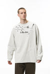 Stars-Spangled Splatter Color Block Long Sleeve T-Shirt
