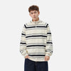 Stripe Drop Half-Zip Sweatshirt