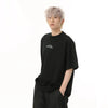 Hallyu Style Letter Print Round T-Shirt