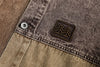 Contrast Stitch Mocha Denim Jacket
