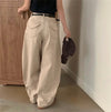 Kadın Vintage Yıkanmış Yüksek Bel Baggy Jean Pantolon, önden görünüm — Navra Wear