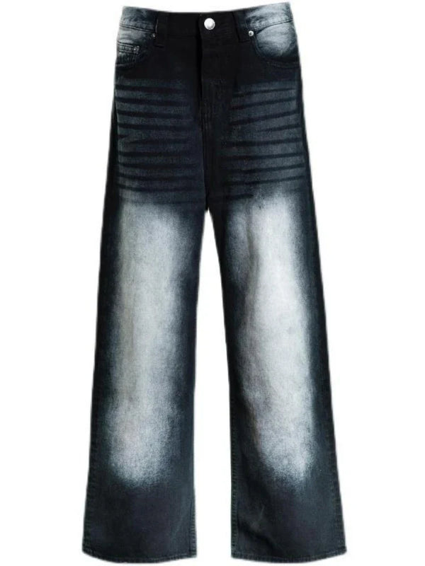 2000s Metro Western Style Oversized Bell Leg Denim alternatif görünüm