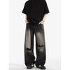 Versatile Metro High-Rise Torn Black Denim