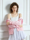 Pink Bow Print Long Sleeve Top