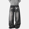 Heritage Lightning Pattern Relaxed Relaxed Denim
