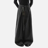 Creased Wool Palazzo Trousers