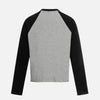 Current Rock Rap Print Raglan Long Sleeve T-Shirt