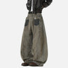 Western Style Stellar Printing Dirty Dying Denim