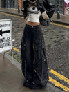 Heritage Tie-Up High Waisted Emo Denim