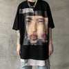Vibrant Illustrated Drop-Shoulder for Daily T-Shirt