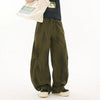 Contrast Green Relaxed Classic Bell Leg Denim